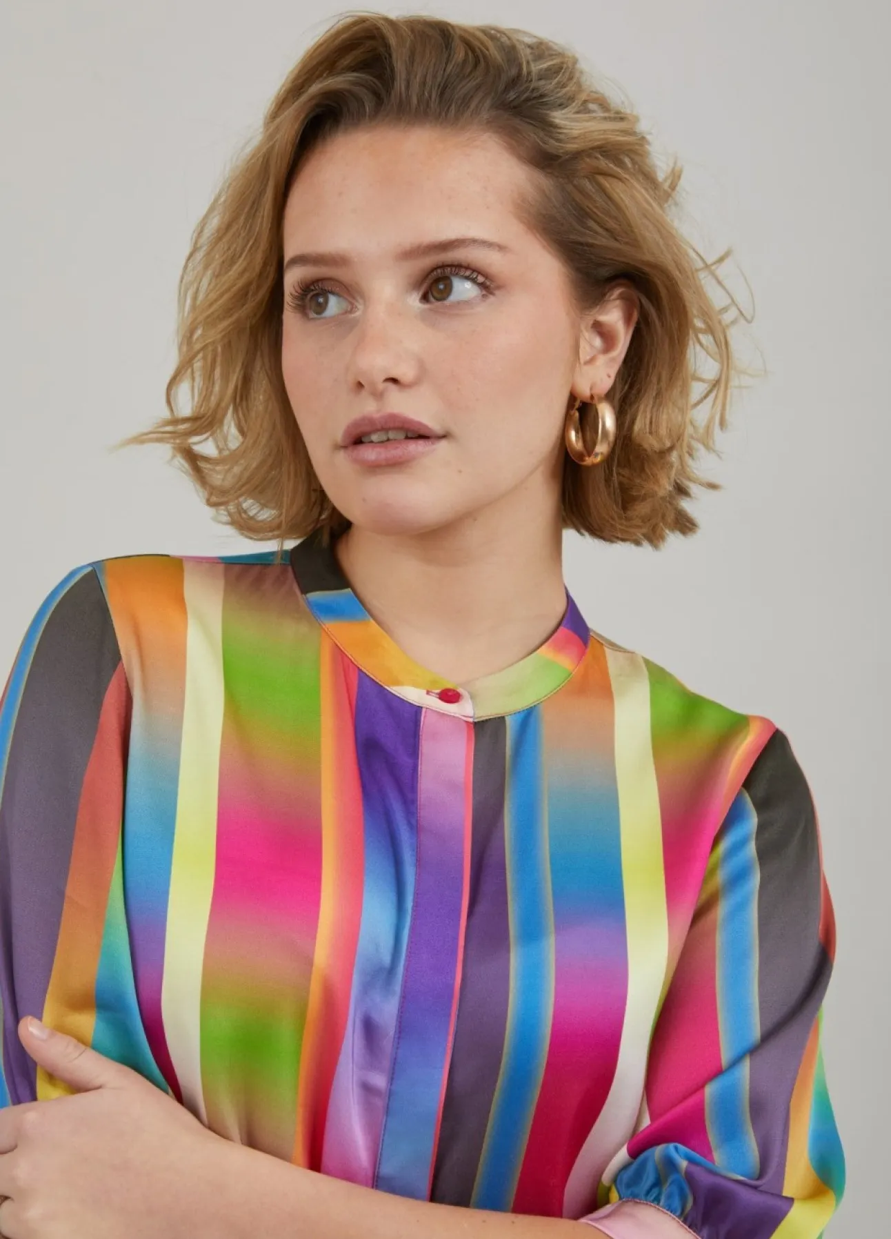 Kvinde Coster Copenhagen Skjorter Og Bluser^Skjorte M. Faded Stripe Print
