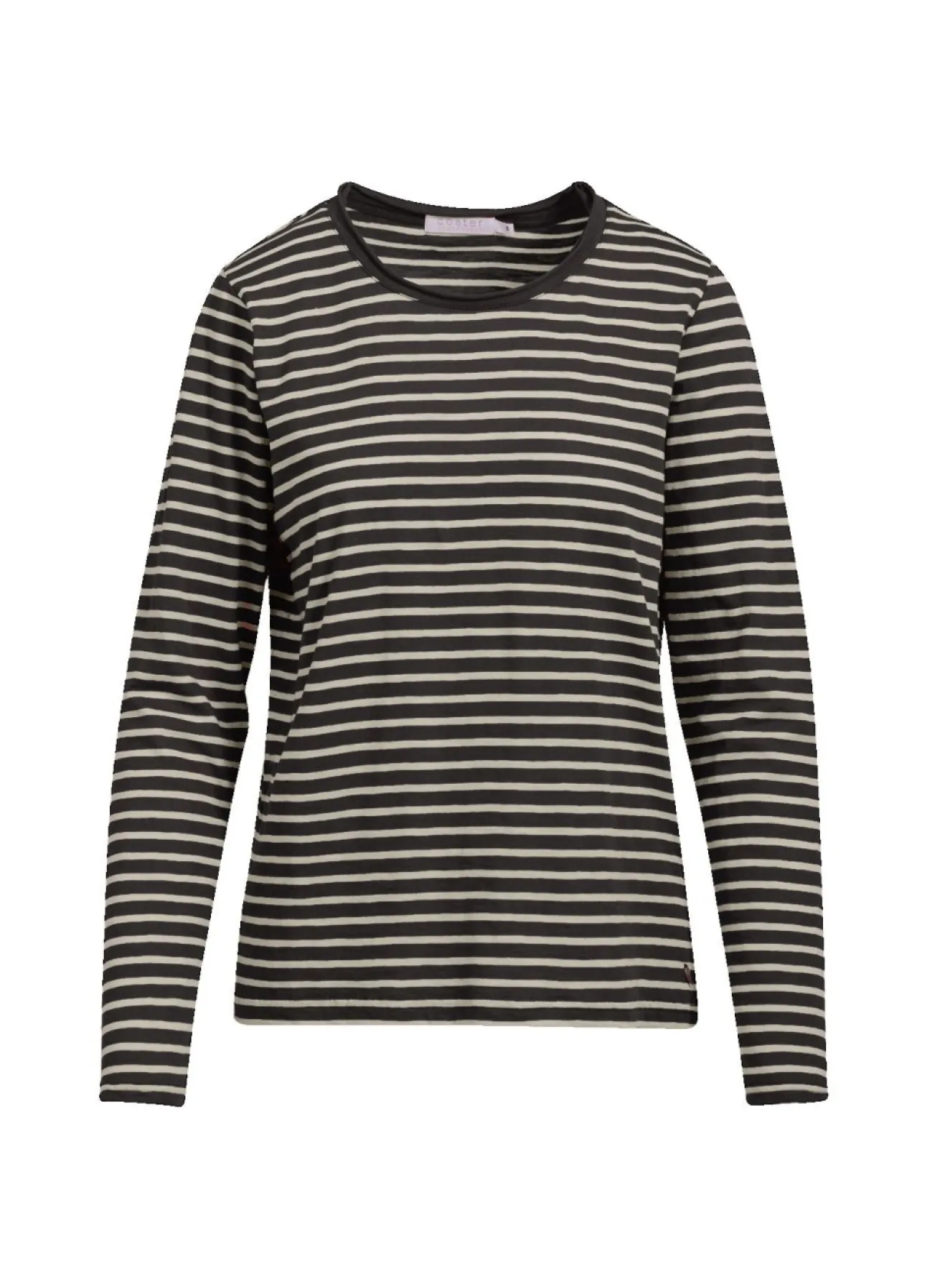 Kvinde Coster Copenhagen Skjorter Og Bluser^Stribet T-Shirt M. Lange Aermer
