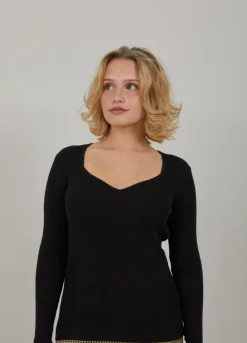 Kvinde Coster Copenhagen Strik^Strik M. Heart Shape Hals
