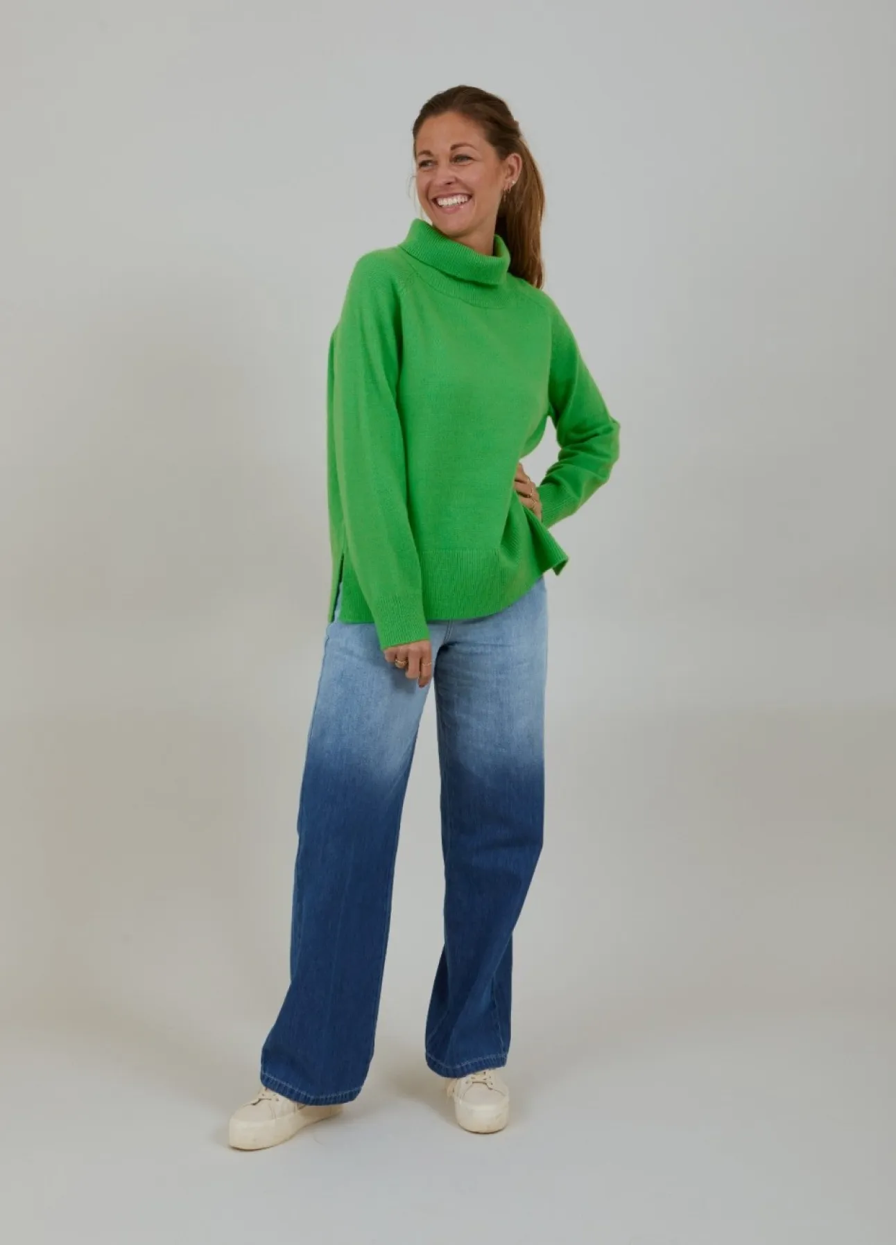 Kvinde Coster Copenhagen Strik^Sweater M. Hoj Hals