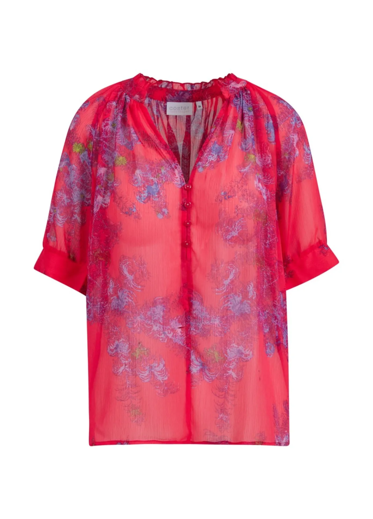 Kvinde Coster Copenhagen Skjorter Og Bluser^Top M. Feather Bloom Print