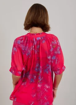 Kvinde Coster Copenhagen Skjorter Og Bluser^Top M. Feather Bloom Print