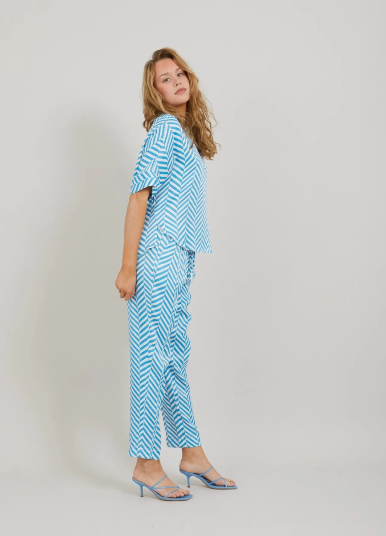 Kvinde Coster Copenhagen Skjorter Og Bluser^Top M. Heringbone Print