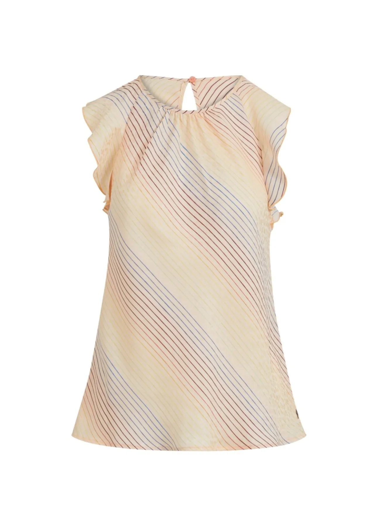 Kvinde Coster Copenhagen Toppe^Top M. Stribet Regnbue Print