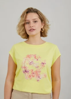 Kvinde Coster Copenhagen T-Shirts^T-Shirt M. Fjer Print