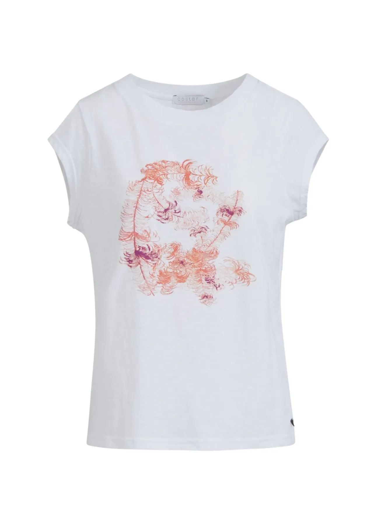 Kvinde Coster Copenhagen T-Shirts^T-Shirt M. Fjer Print