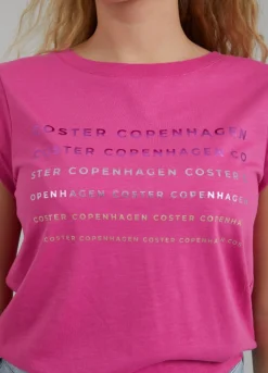 Kvinde Coster Copenhagen T-Shirts^T-Shirt M. Folie Logo