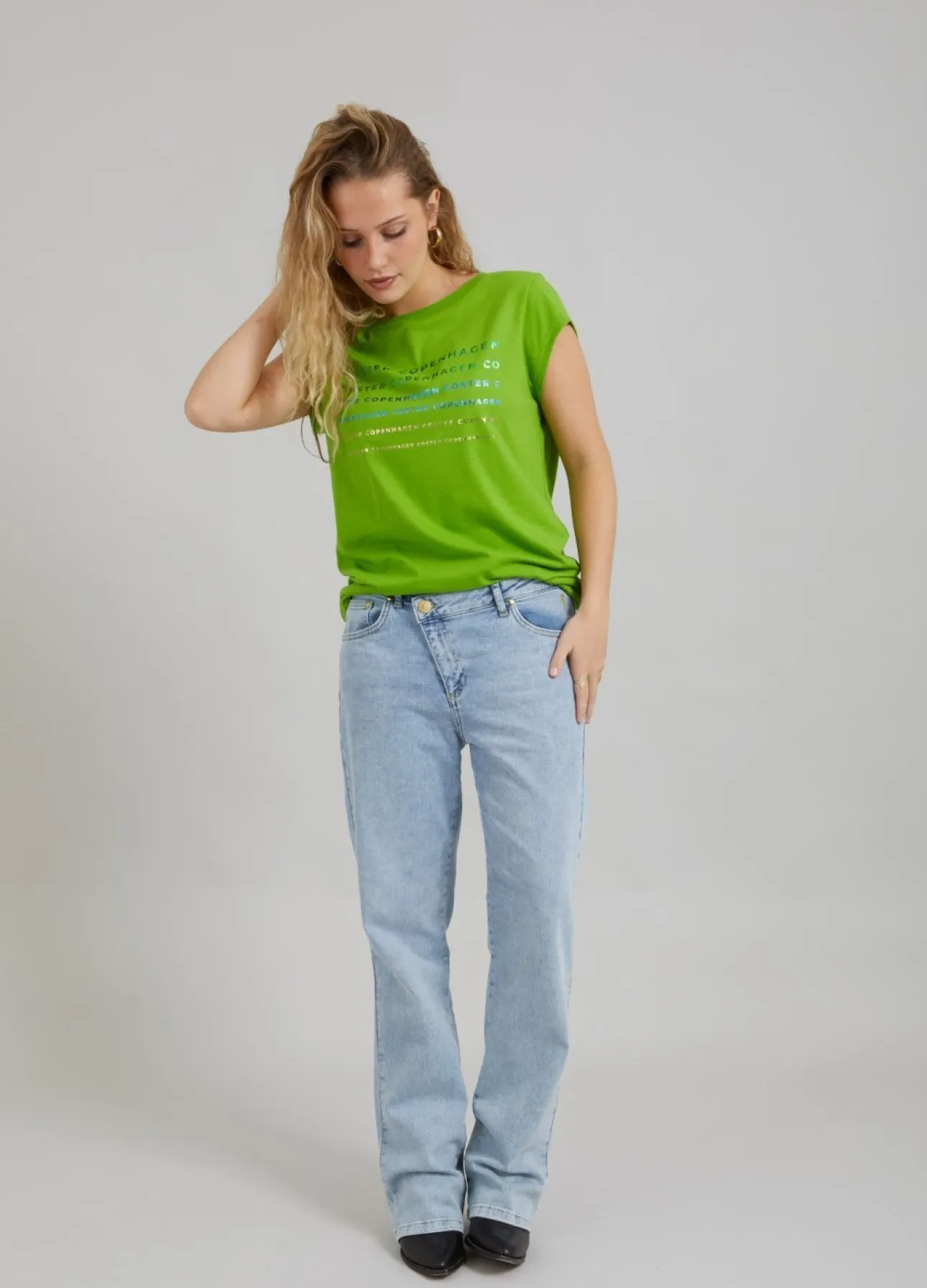 Kvinde Coster Copenhagen T-Shirts^T-Shirt M. Folie Logo