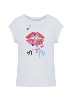 Kvinde Coster Copenhagen T-Shirts^T-Shirt M. Heart Lips Print