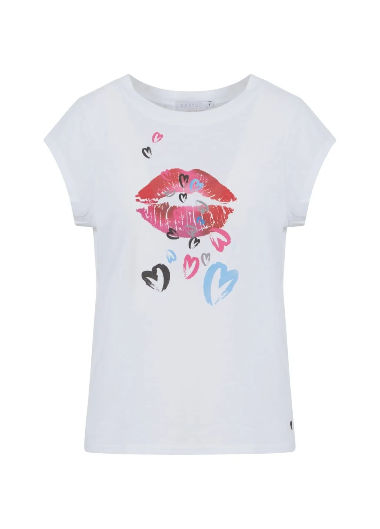 Kvinde Coster Copenhagen T-Shirts^T-Shirt M. Heart Lips Print