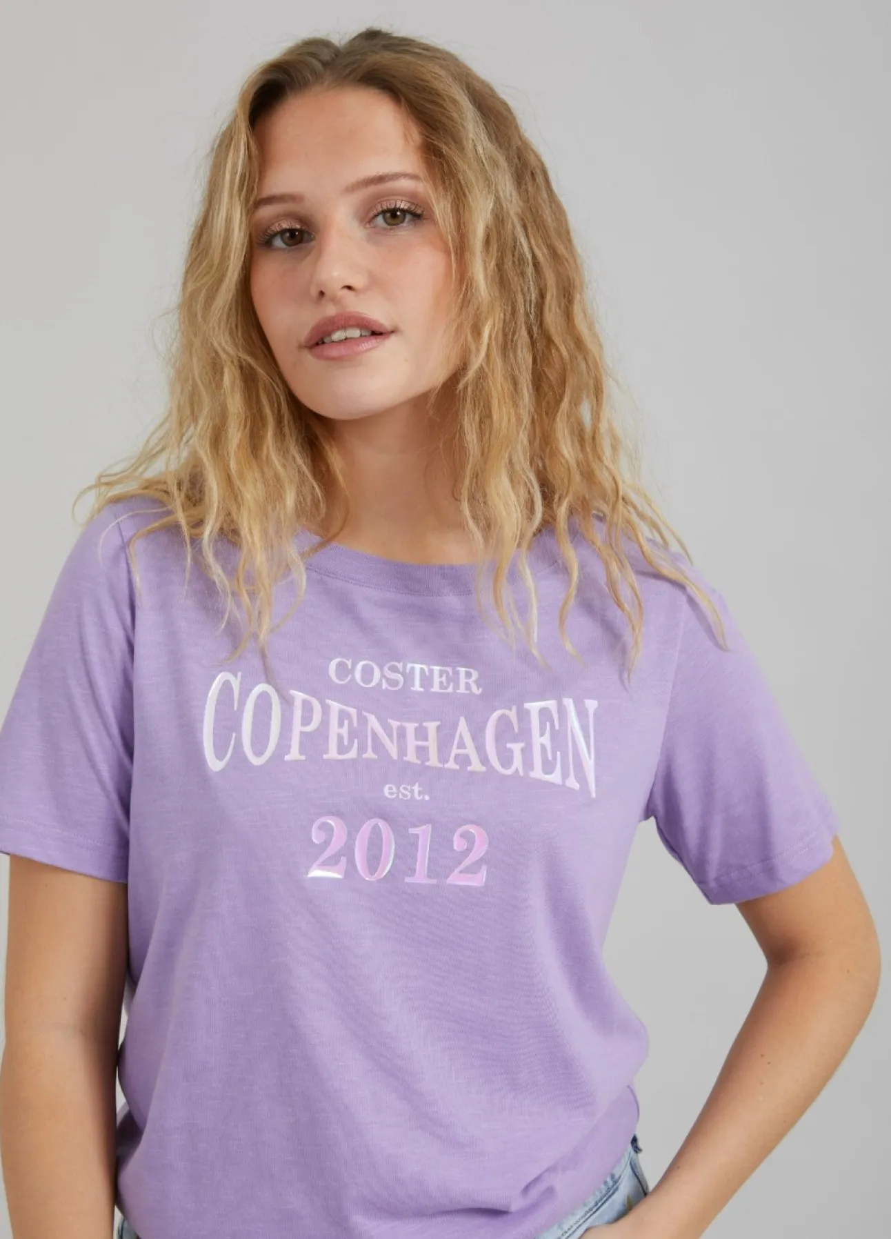 Kvinde Coster Copenhagen T-Shirts^T-Shirt M. Logo Print