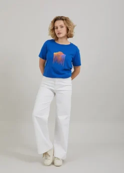 Kvinde Coster Copenhagen T-Shirts^T-Shirt M. Sky Print