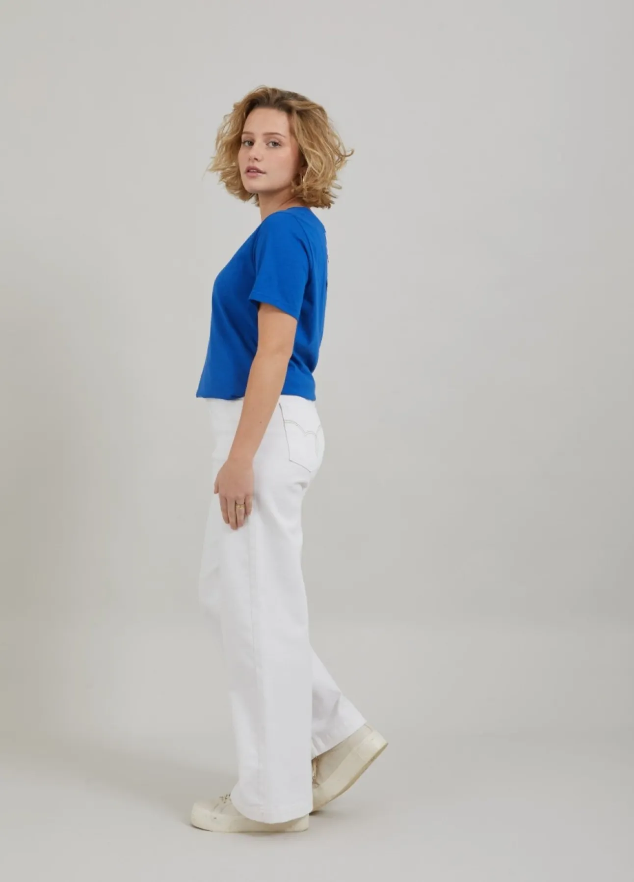 Kvinde Coster Copenhagen T-Shirts^T-Shirt M. Sky Print